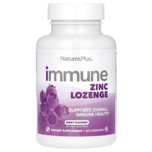 Pre-Order | Arrives in 5–10 Days – NaturesPlus
Immune Zinc Lozenge, Berry, 60 Lozenges