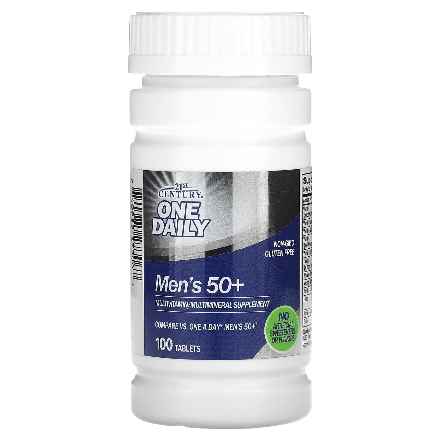 Pre-Order | Arrives in 5–10 Days – 21st Century
One Daily, Men's 50+, Multivitamin Multimineral, 100 Tablets
