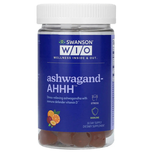 Pre-Order | Arrives in 5–10 Days – Swanson WIO
Ashwagand-AHHH, Passion Fruit-Orange, 60 Gummies