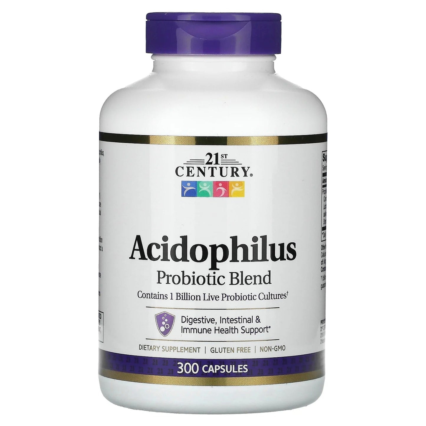 Pre-Order | Arrives in 5–10 Days – 21st Century
Acidophilus, Probiotic Blend, 300 Capsules