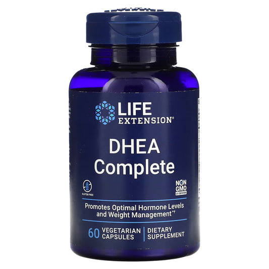 Pre-Order | Arrives in 5–10 Days – Life Extension
DHEA Complete, 60 Vegetarian Capsules