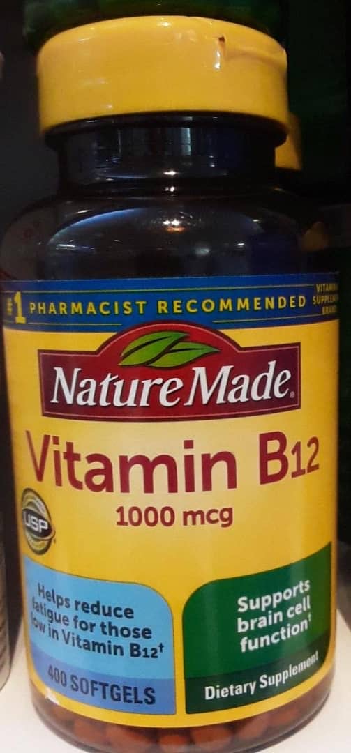 NATURE MADE VITAMIN B12 1000MCG, 400 SOFTGELS