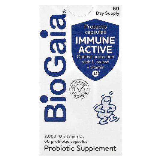 Pre-Order | Arrives in 5–10 Days – BioGaia
Immune Active, Protectis® Capsules, 60 Capsules