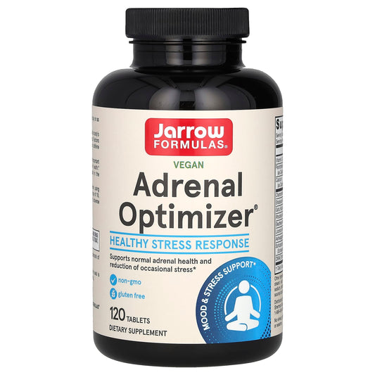 Pre-Order | Arrives in 5–10 Days – Jarrow Formulas
Adrenal Optimizer, 120 Tablets