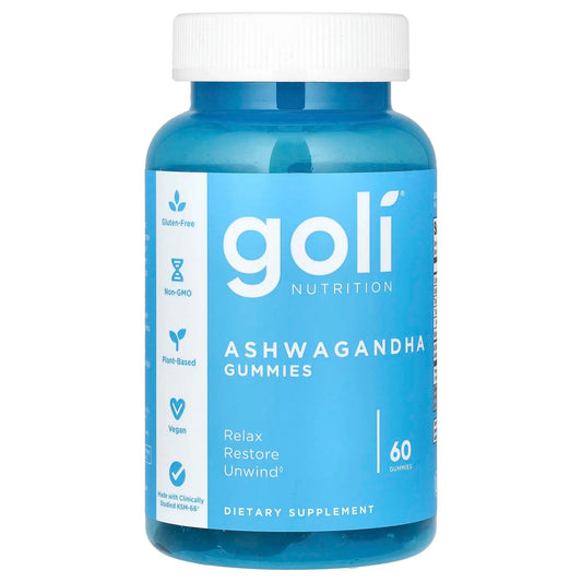 Pre-Order | Arrives in 5–10 Days – Goli Nutrition
Ashwagandha Gummies, 60 Gummies