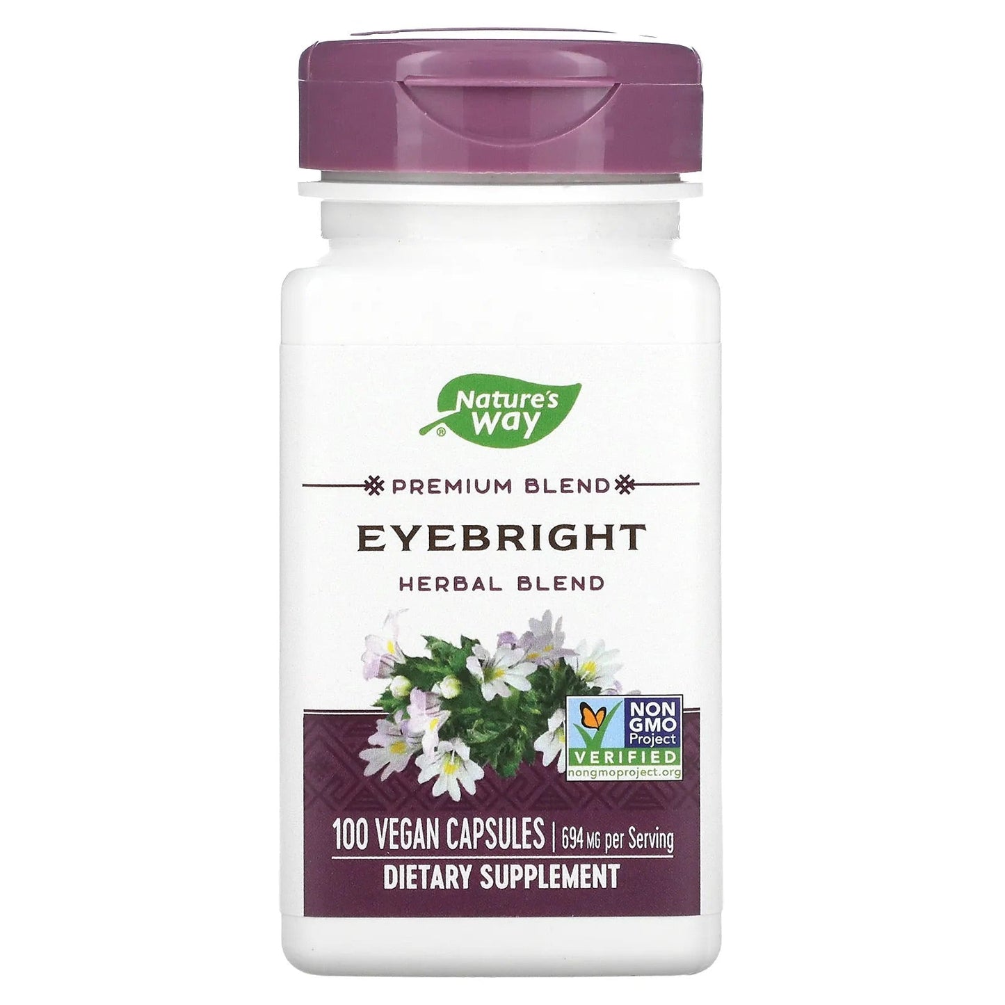 Pre-Order | Arrives in 5–10 Days – Nature's Way
Eyebright, Herbal Blend, 694 mg, 100 Vegan Capsules (347 mg per Capsule)