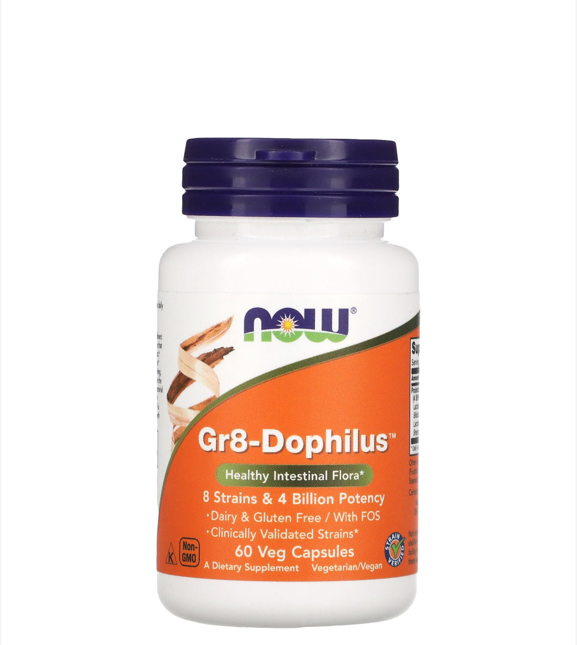 Pre-Order | Arrives in 5–10 Days – NOW GR8-DOPHILUS, 60 VEG CAPSULES