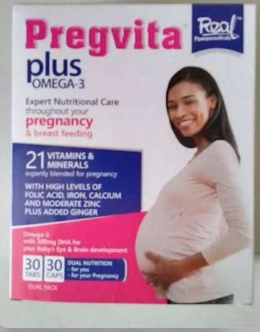 REAL PHARMACEUTICALS PREGVITA PLUS OMEGA-3