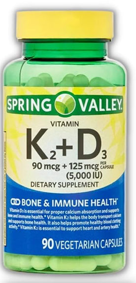 SPRING VALLEY VITAMIN K2 + D3