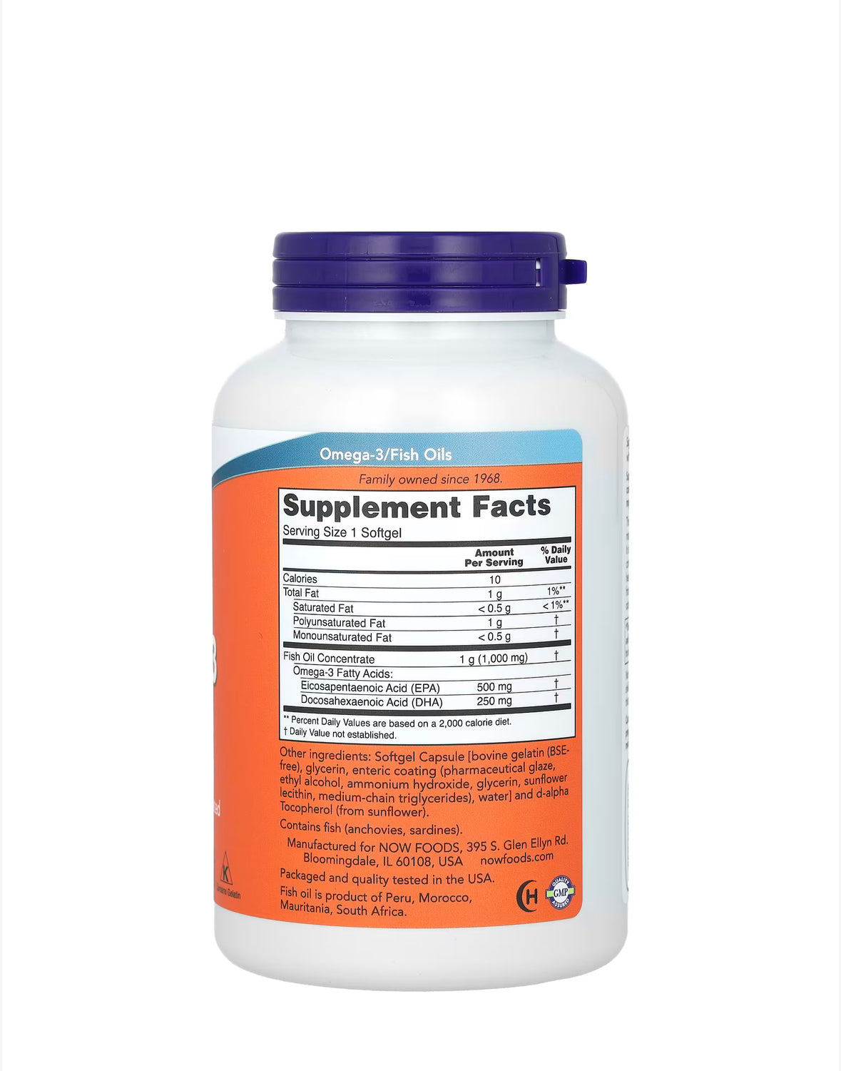 Pre-Order | Arrives in 5–10 Days –
NOW ULTRA OMEGA 3 FISH OIL, 180 SOFTGELS