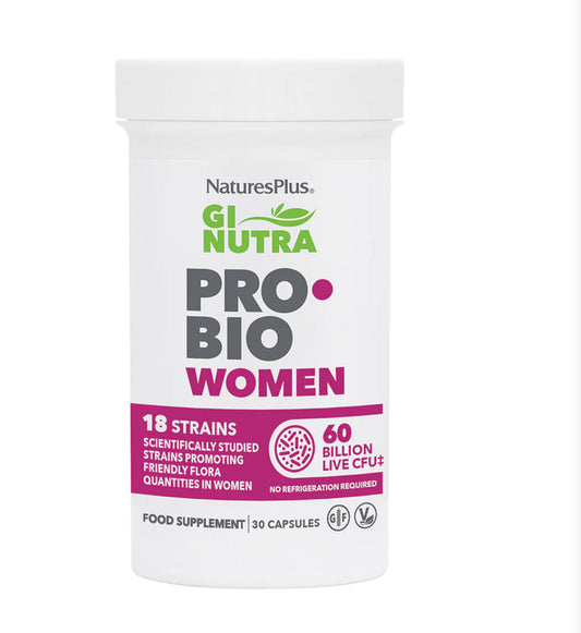 NATURESPLUS GI NUTRA PROBIO WOMEN, 18 STRAINS, 30 CAPSULES