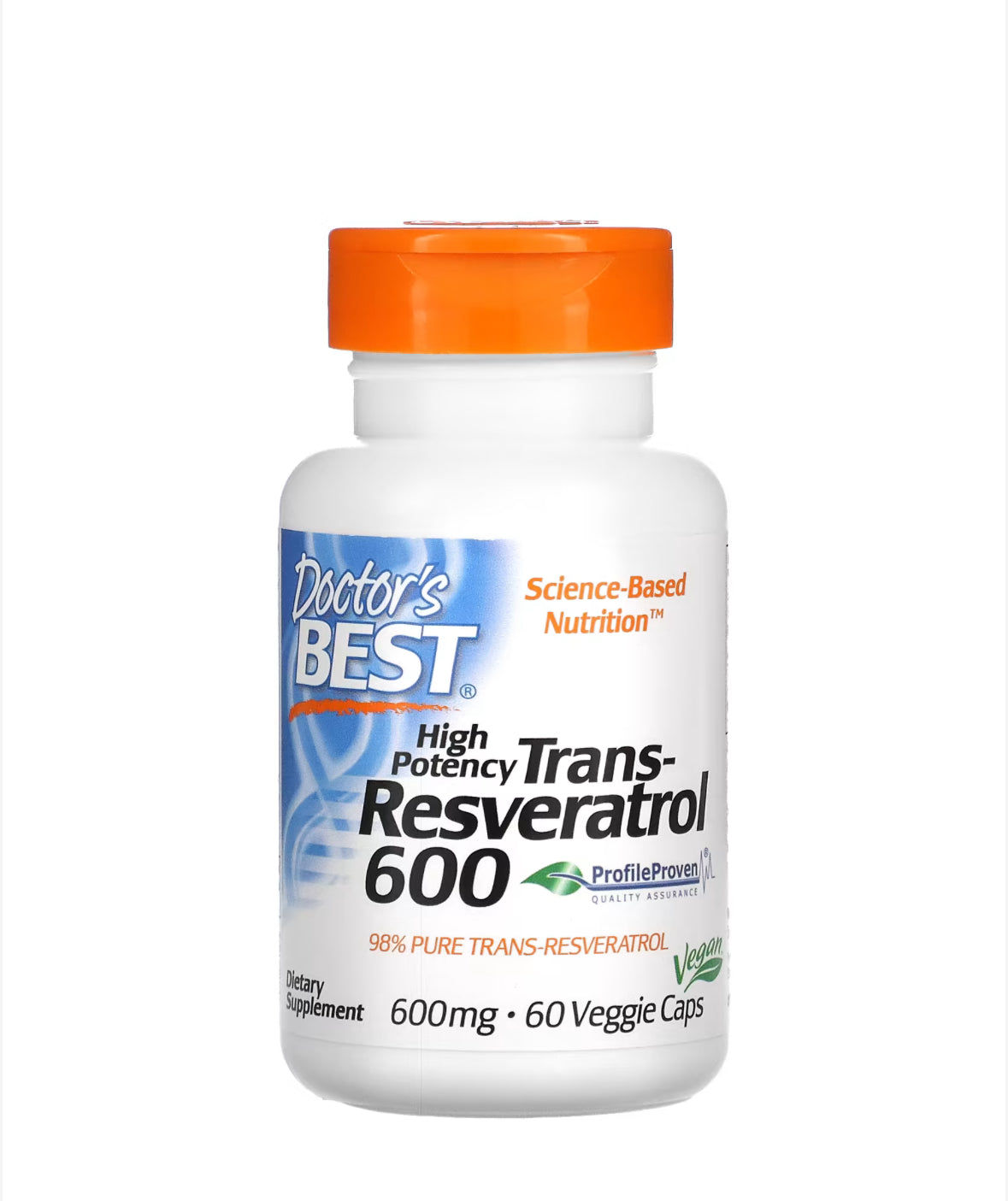 Pre-Order | Arrives in 5–10 Days – DOCTOR’S BEST HIGH POTENCY TRANS-RESVERATROL 600