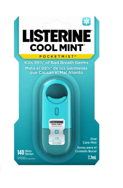 LISTERINE POCKETMIST FRESH BREATH SPRAY COOL MINT