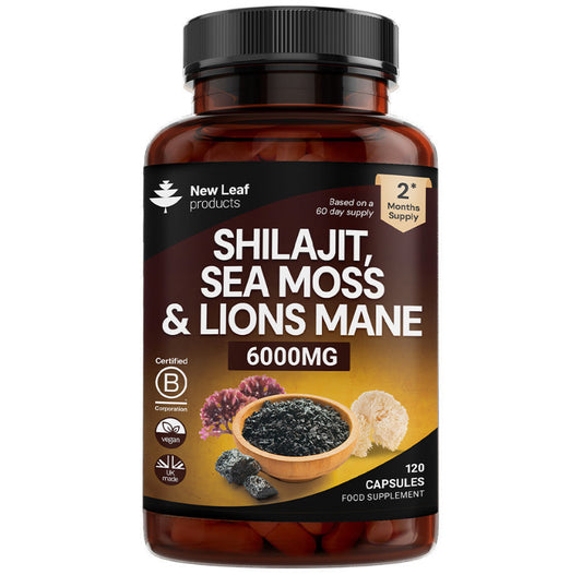 SHILAJIT + SEA MOSS + LION’S MANE 6000 mg