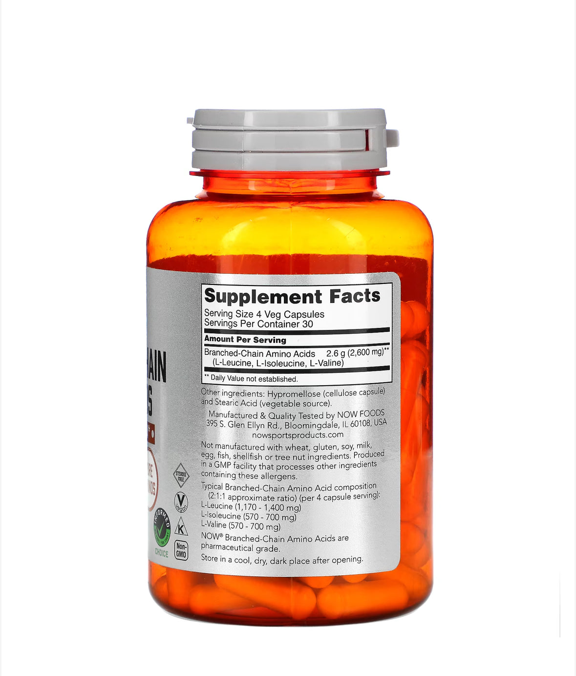 Pre-Order | Arrives in 5–10 Days –
NOW SPORTS BRANCHED-CHAIN AMINO ACIDS