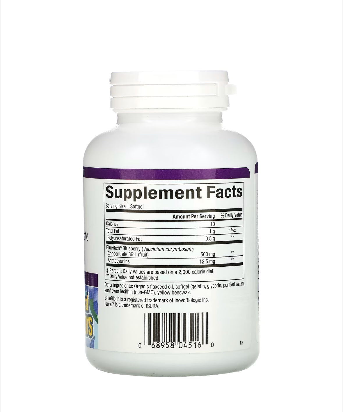 Pre-Order | Arrives in 5–10 Days – NATURAL FACTORS SUPER STRENGTH BLUEBERRY CONCENTRATE 500MG, 90 SOFTGELS