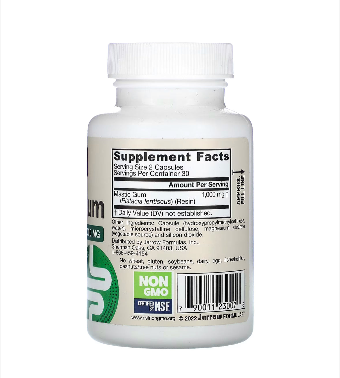 Pre-Order | Arrives in 5–10 Days – JARROW FORMULAS MASTIC GUM 1000MG, 60 VEGGIE CAPSULES