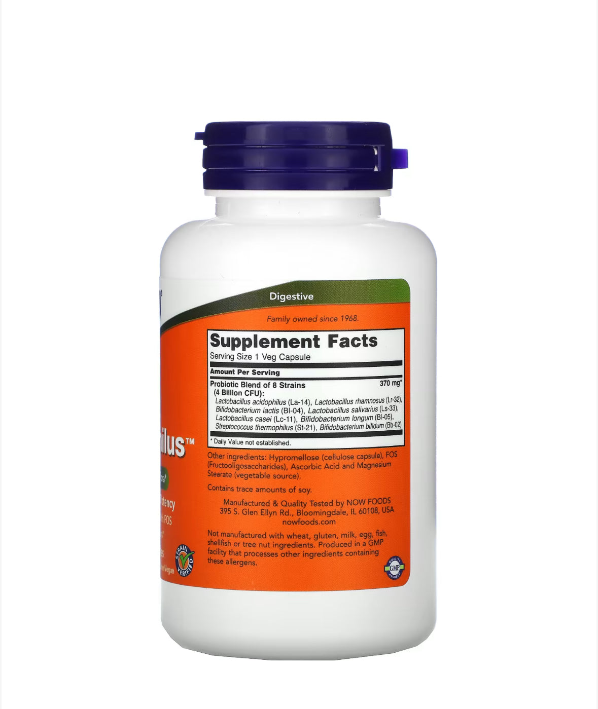 Pre-Order | Arrives in 5–10 Days –
NOW GR8-DOPHILUS, 120 VEG CAPSULES