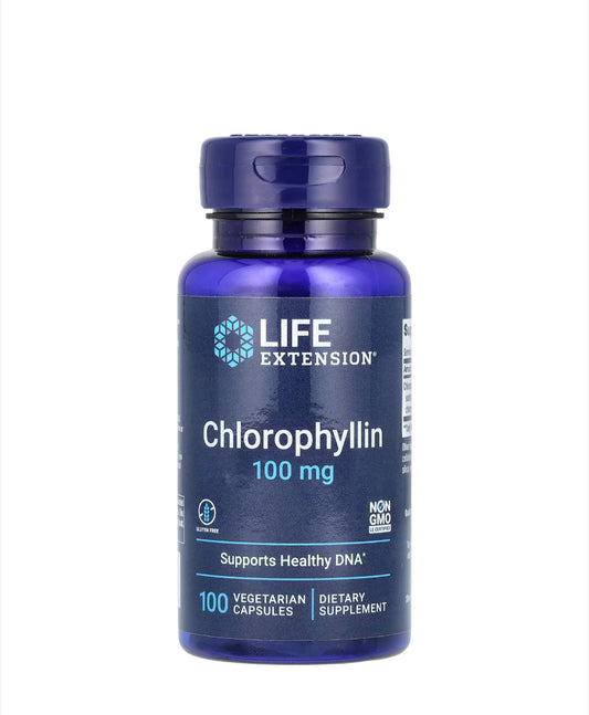 Pre-Order | Arrives in 5–10 Days –
LIFE EXTENSION CHLOROPHYLLIN 100MG, 100 CAPSULES