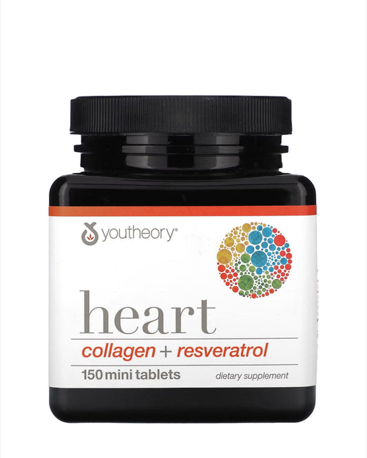 Pre-Order | Arrives in 5–10 Days – YOUTHEORY HEART, COLLAGEN + RESVERATROL