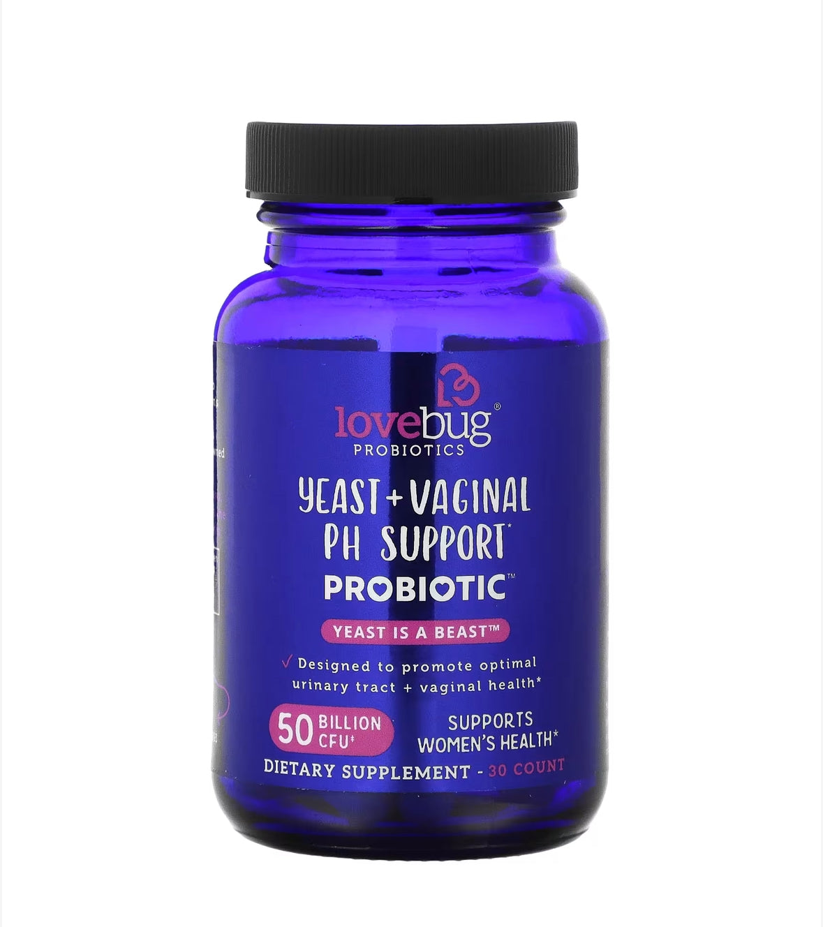 LOVEBUG YEAST + VAGINAL PH SUPPORT PROBIOTIC