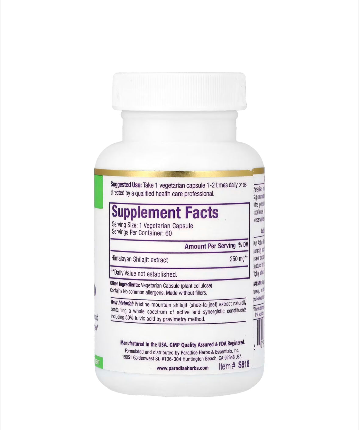 Pre-Order | Arrives in 5–10 Days –
PARADISE HERBS SHILAJIT EXTRACT