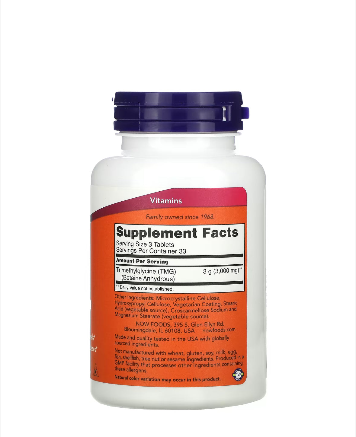 Pre-Order | Arrives in 5–10 Days –
NOW TMG, 1,000MG