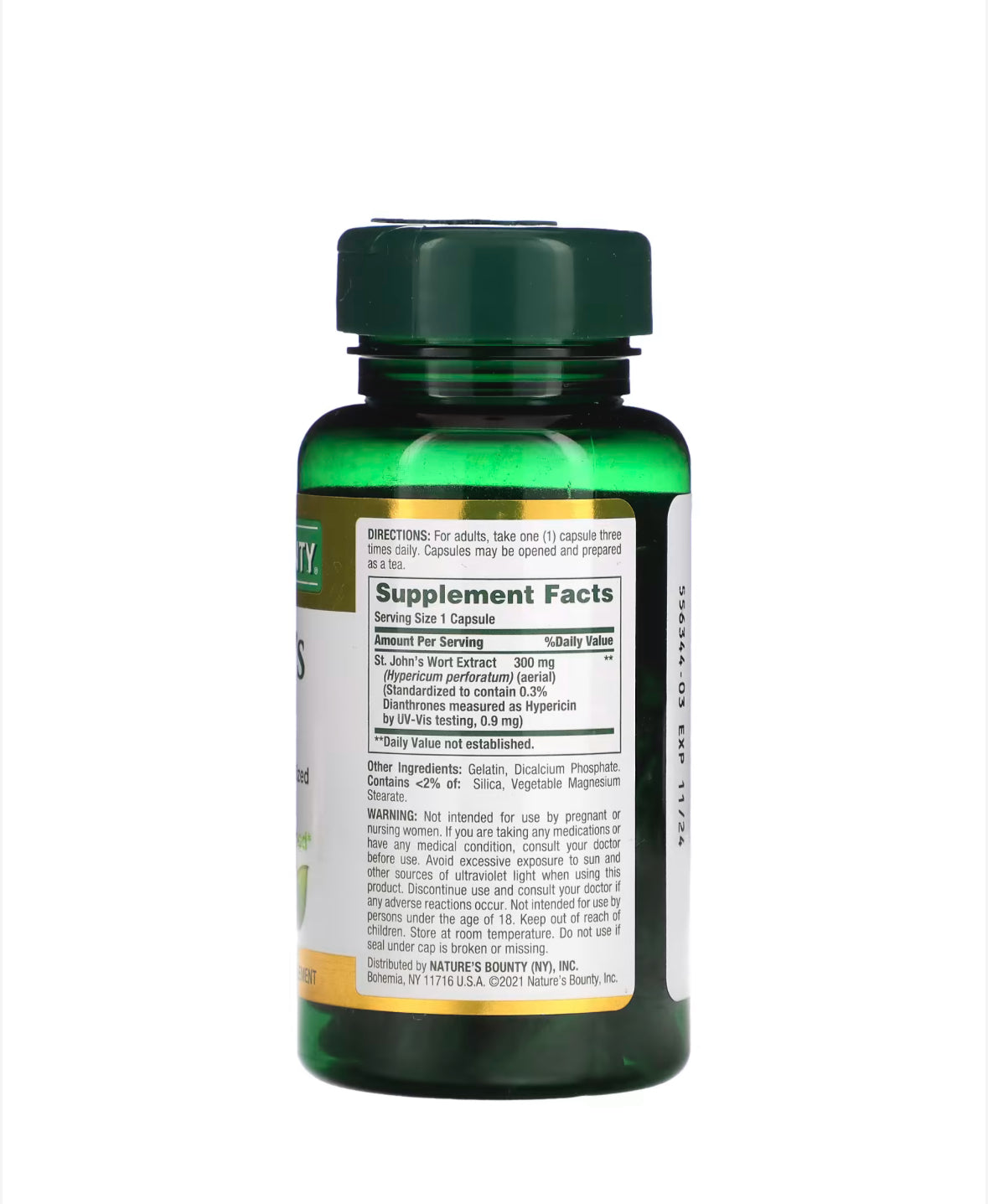 Pre-Order | Arrives in 5–10 Days – NATURE’S BOUNTY ST. JOHN’S WORT 300MG, 100 CAPSULES