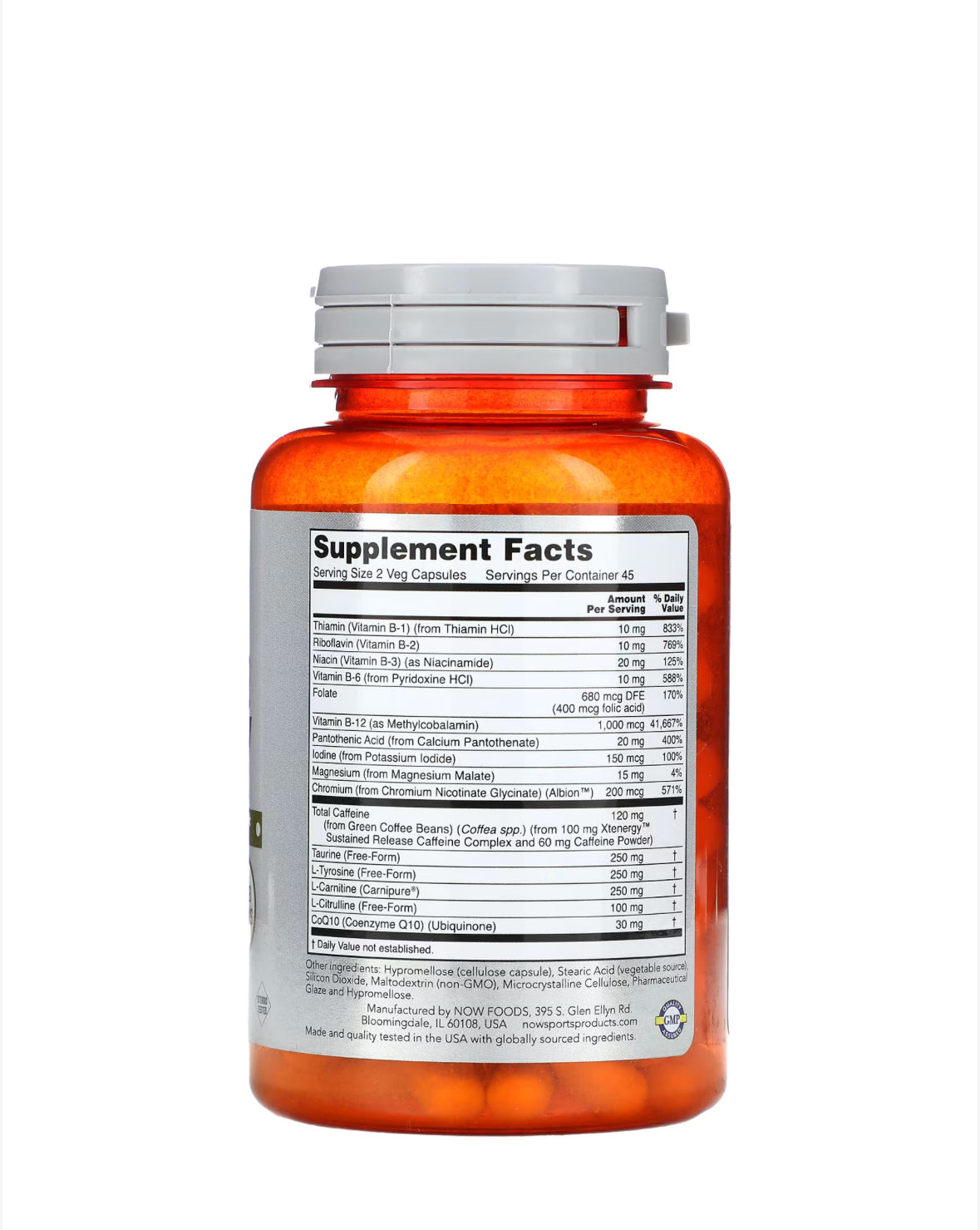 Pre-Order | Arrives in 5–10 Days –
NOW SPORTS SUSTAINED ENERGY, 90 VEG CAPSULES