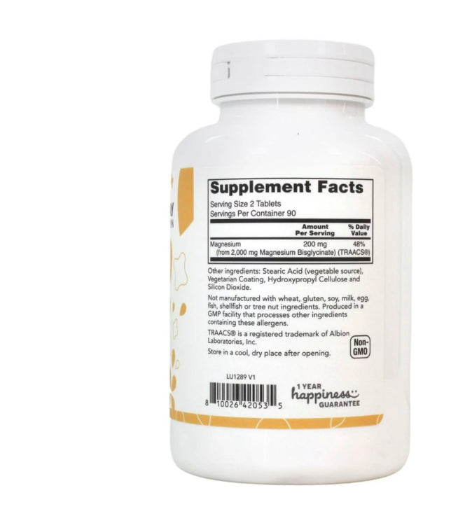 LUCKY VITAMIN MAGNESIUM GLYCINATE, 180 TABLETS