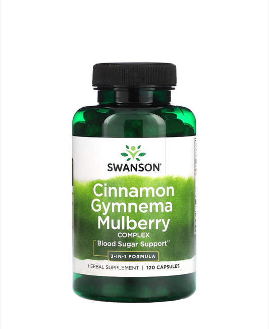 Pre-Order | Arrives in 5–10 Days – SWANSON CINNAMON GYMNEMA MULBERRY COMPLEX