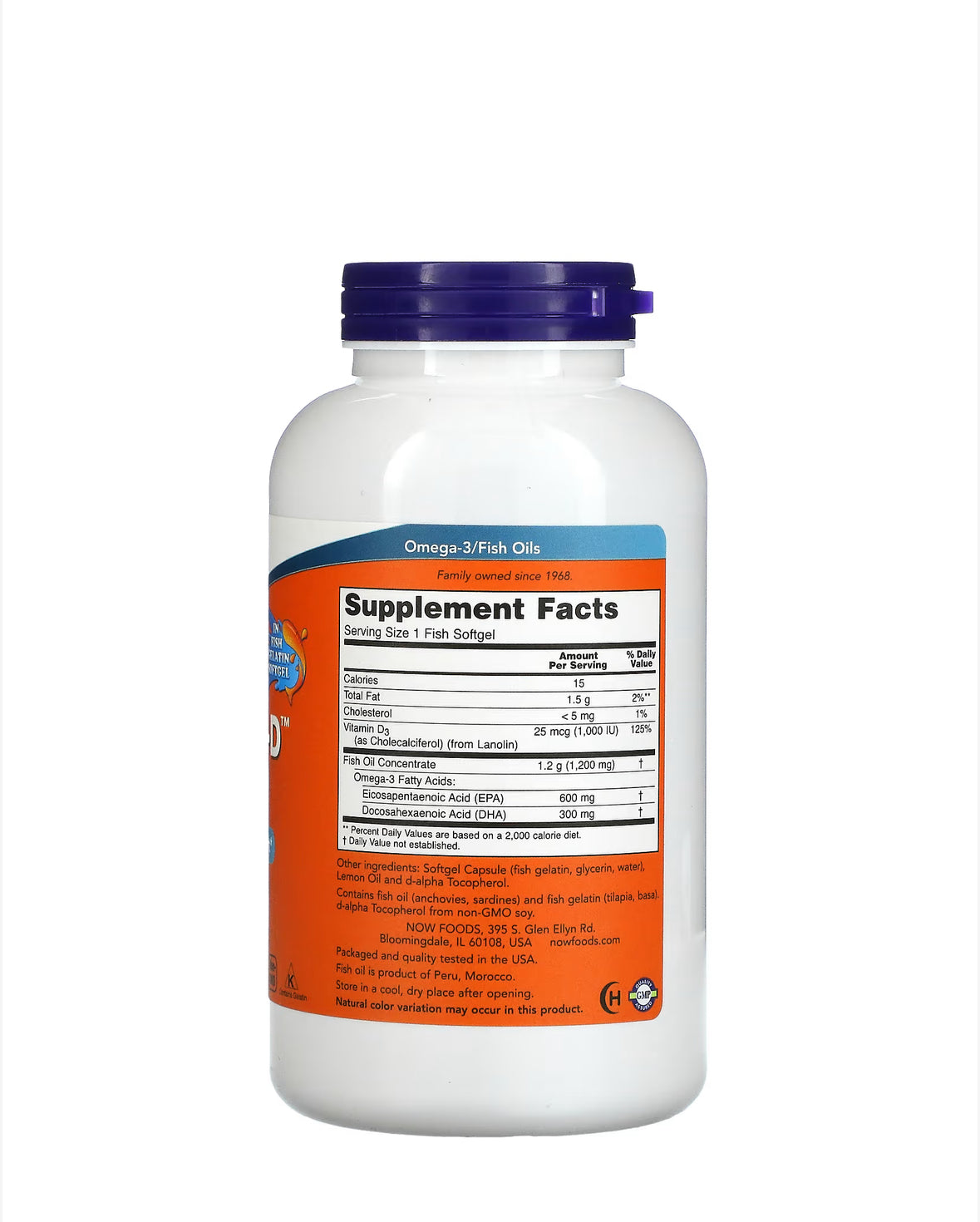 Pre-Order | Arrives in 5–10 Days –
NOW ULTRA OMEGA 3-D, 180 FISH SOFTGELS