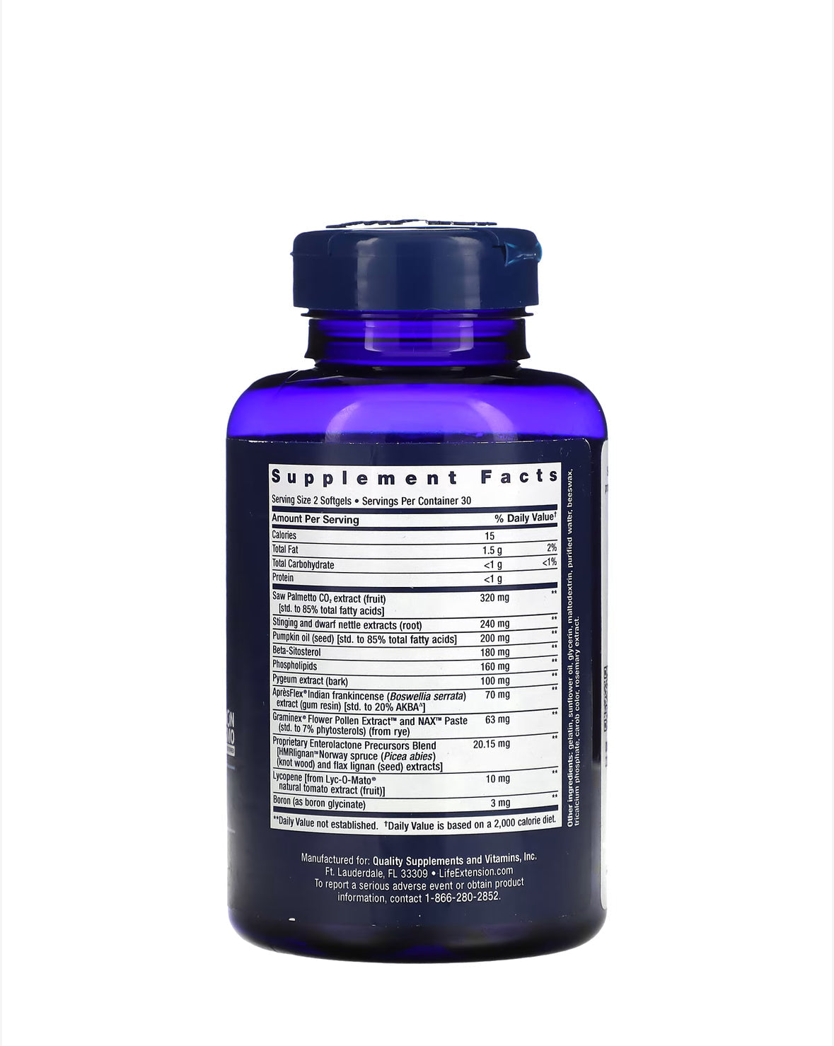 Pre-Order | Arrives in 5–10 Days – 
LIFE EXTENSION ULTRA PROSTATE FORMULA, 60 SOFTGELS