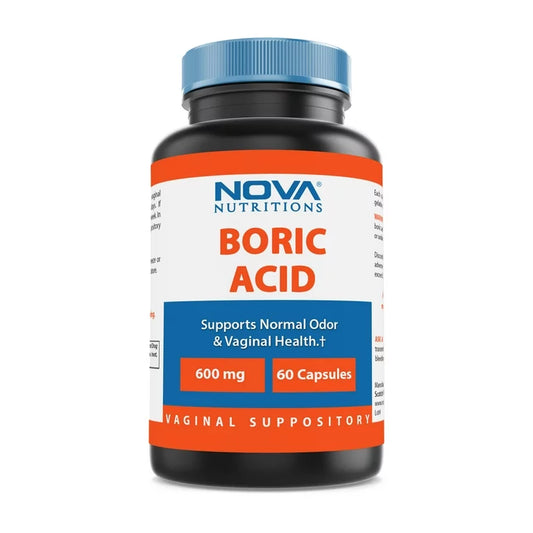 NOVA NUTRITIONS BORIC ACID 600MG, 60 CAPSULES