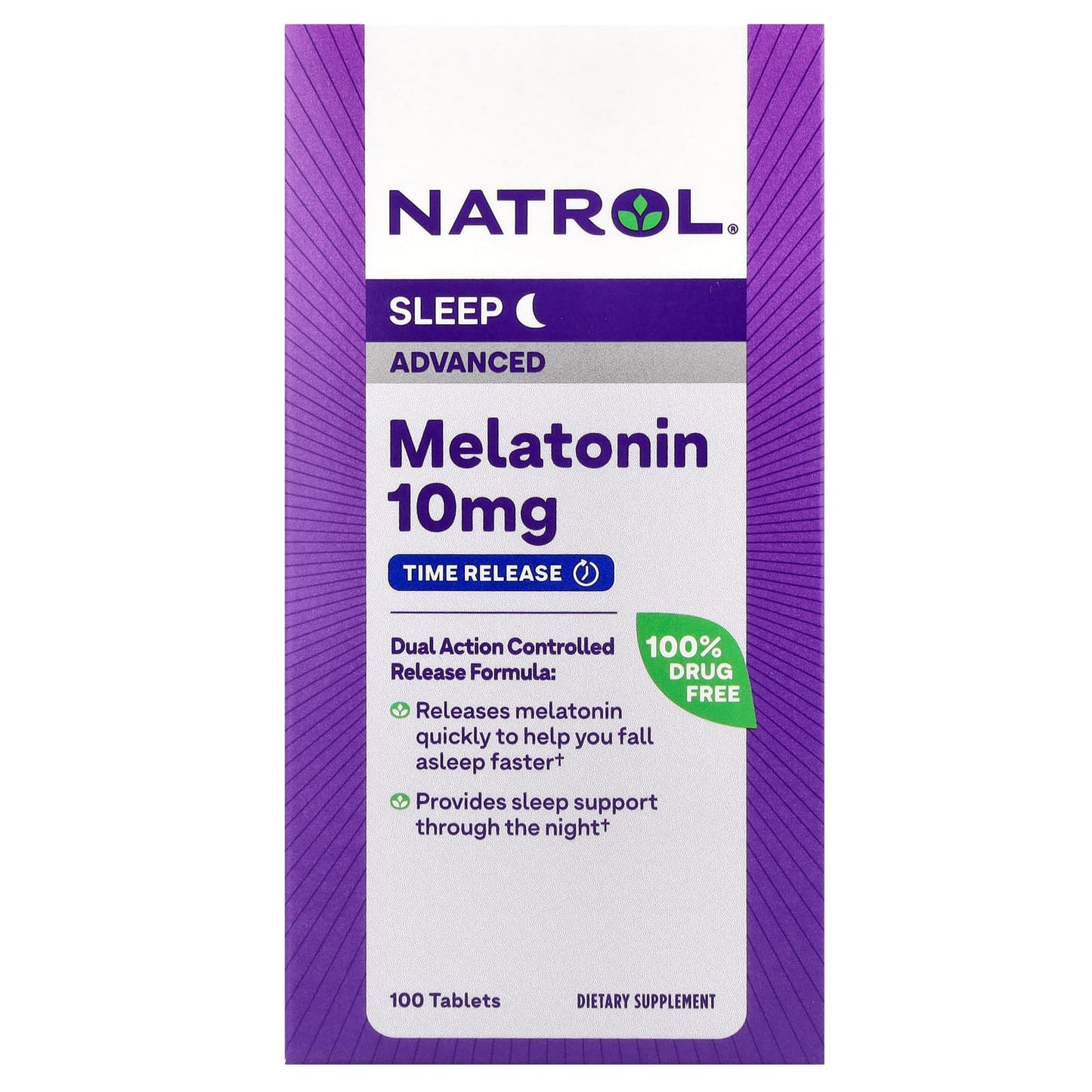 Pre-Order | Arrives in 5–10 Days – Natrol
Advanced Melatonin, Sleep, 10 mg, 100 Tablets