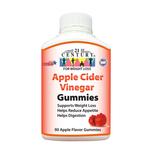 21ST CENTURY APPLE CIDER VINEGAR, 90 GUMMIES