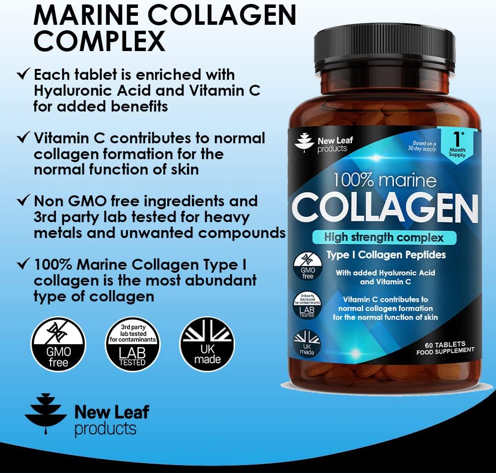 NEW LEAF COLLAGEN HIGH STRENGTH COMPLEX, 60 TABLETS