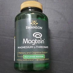Pre-Order | Arrives in 5–10 Days – SWANSON MAGTEIN MAGNESIUM L-THREONATE, 90 VEGGIE CAPSULES