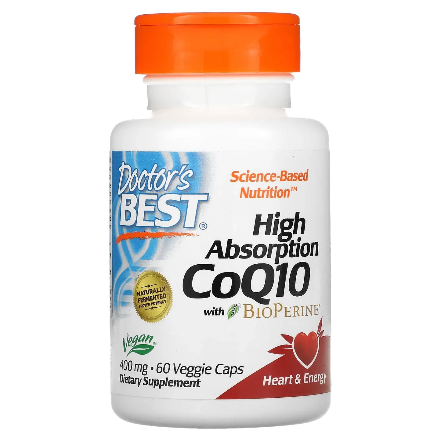 Pre-Order | Arrives in 5–10 Days – DOCTOR’S BEST HIGH ABSORPTION COQ10, 60 VEGGIE CAPS