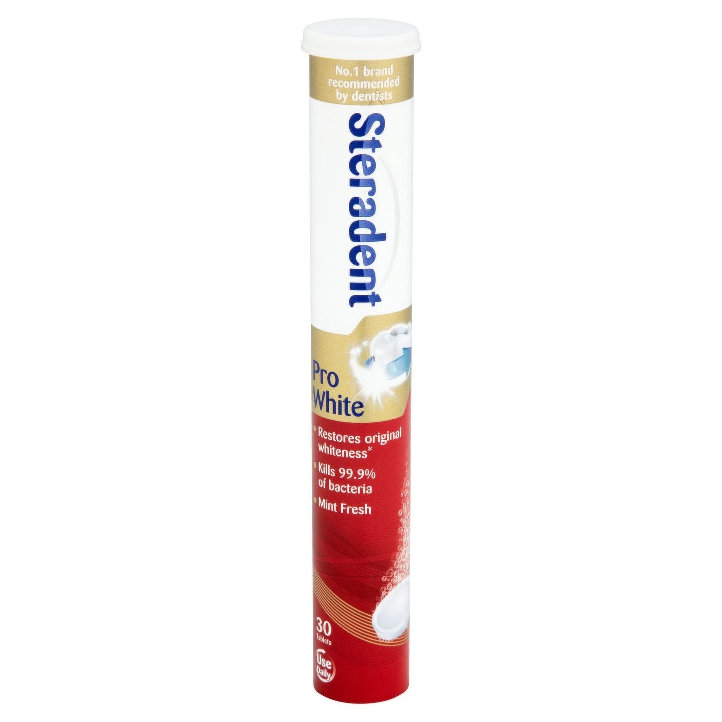 STERADENT PRO WHITE, 30 TABLETS