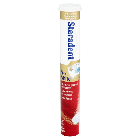 STERADENT PRO WHITE, 30 TABLETS