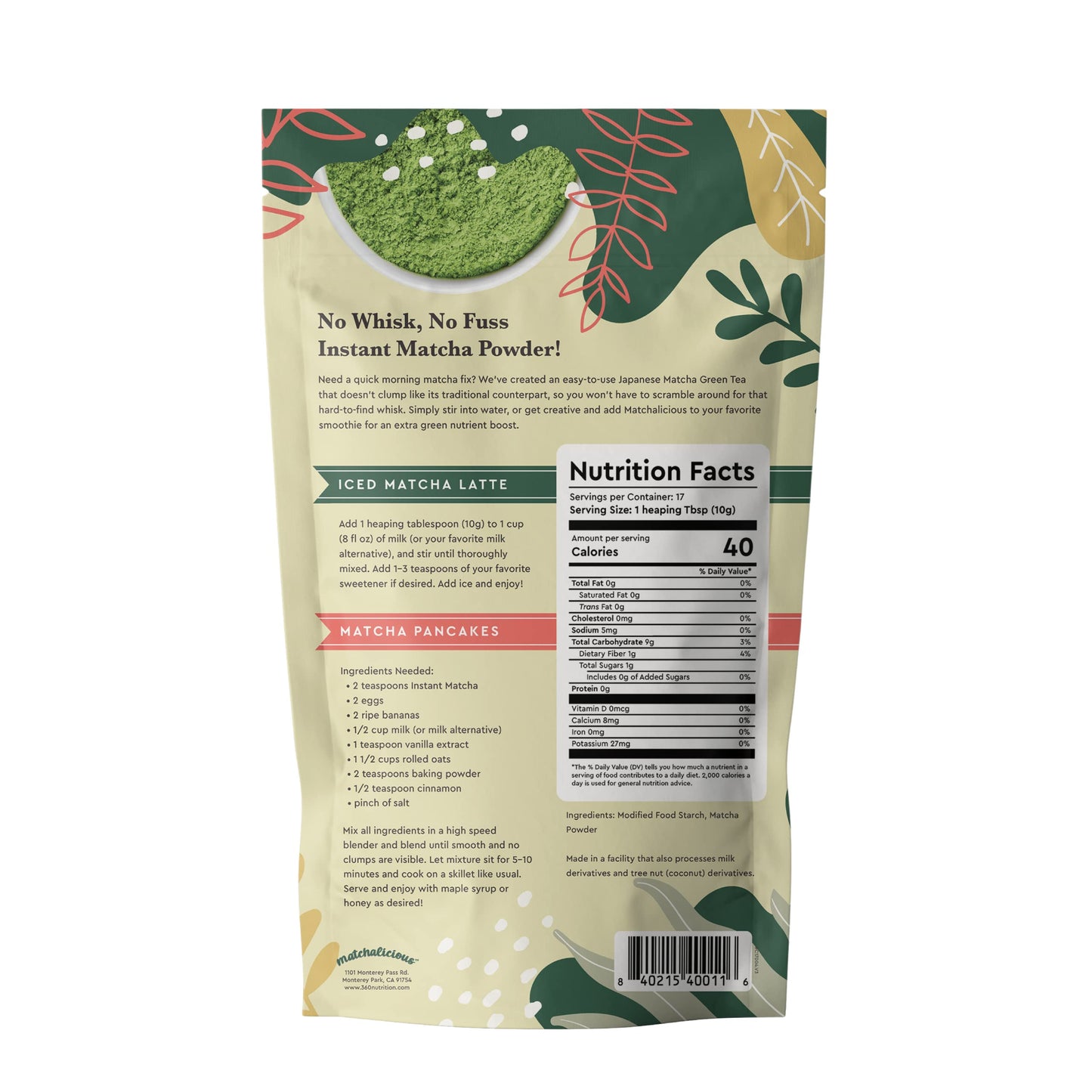 MATCHALICIOUS PREMIUM JAPANESE INSTANT MATCHA