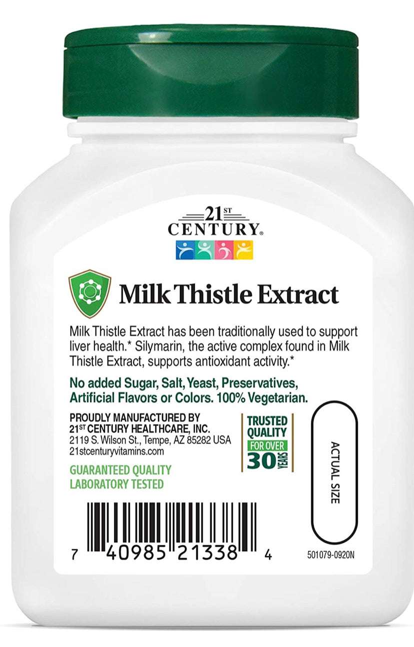 21ST CENTURY MILK THISTLE EXTRACT