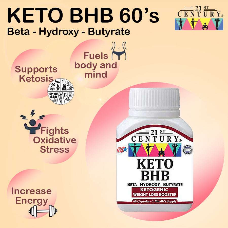 21ST CENTURY KETO BHB, 60 CAPSULES