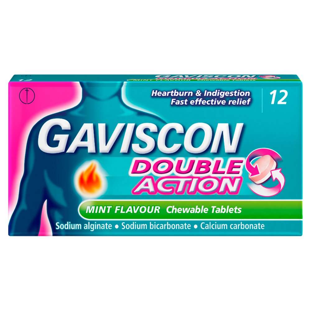GAVISCON DOUBLE ACTION TABLETS 12s