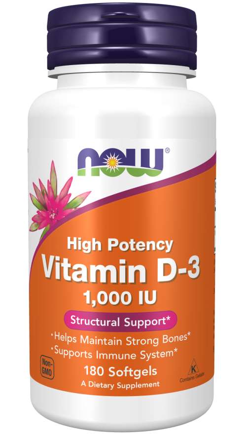 NOW VITAMIN D-3 1,000 IU SOFTGELS