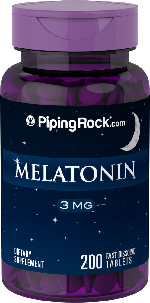 PIPING ROCK MELATONIN 3MG, 200 TABLETS