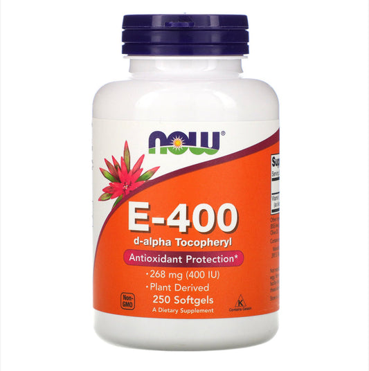 NOW E-400 268MG, 250 SOFTGELS