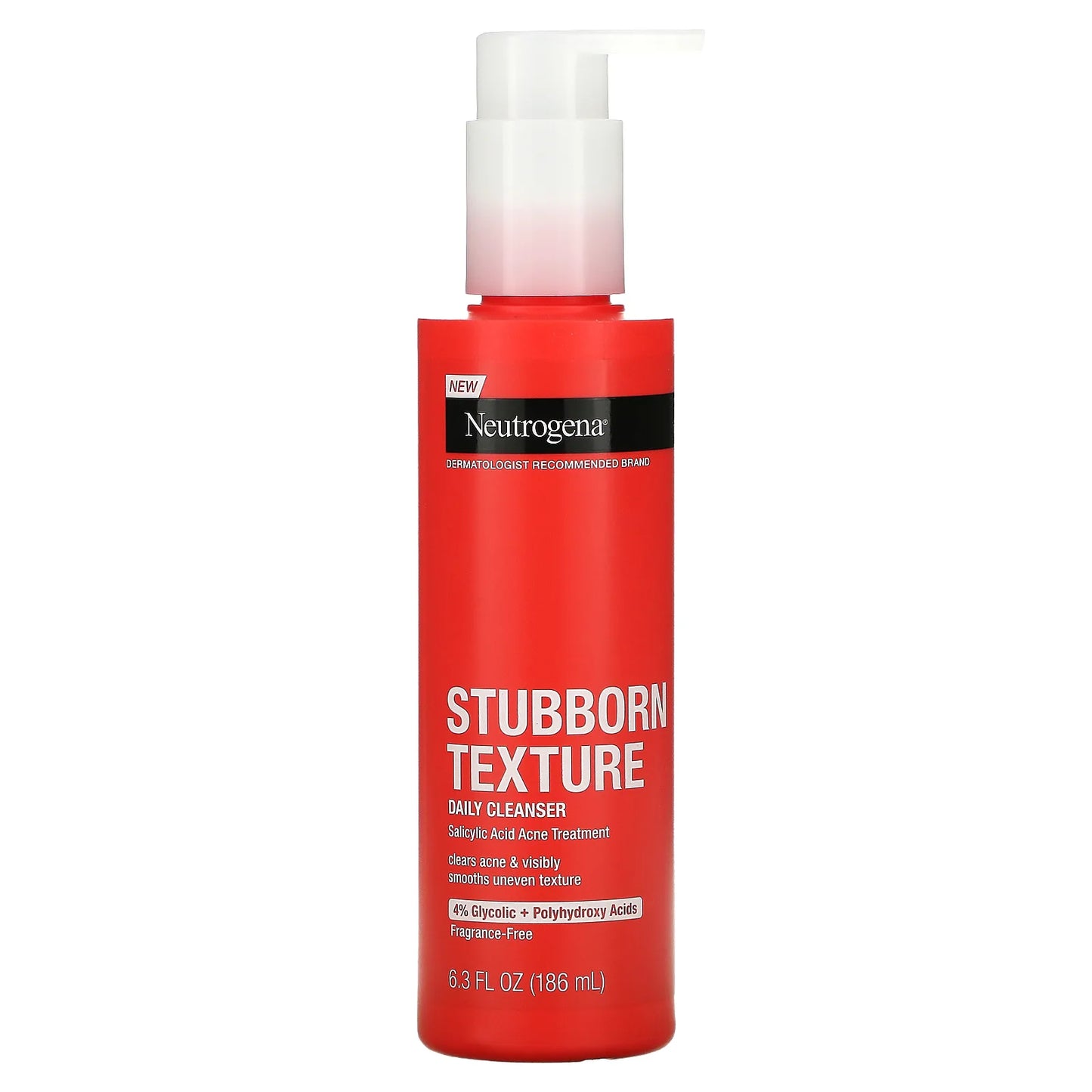 NEUTROGENA STUBBORN TEXTURE DAILY CLEANSER 186ML