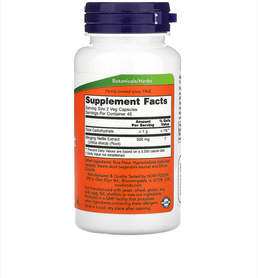 NOW STINGING NETTLE ROOT EXTRACT 250MG